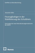Cover-Bild zum Titel 'Finanzgläubiger in der Stabilisierung des Schuldners' von 'Alexander Völker'
