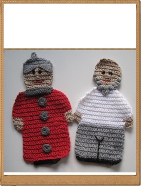 Häkelanleitung Opi und Omi Topflappen - Kerstin Münchehofe