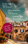 Cover-Bild zum Titel '3 Krimis für den Urlaub' von 'Edina Stratmann, Sandra Åslund, Daniela Vilela'