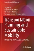 Cover-Bild zum Titel 'Transportation Planning and Sustainable Mobility' von ''