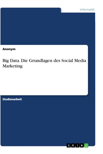 Big Data. Die Grundlagen des Social Media Marketing - Anonym