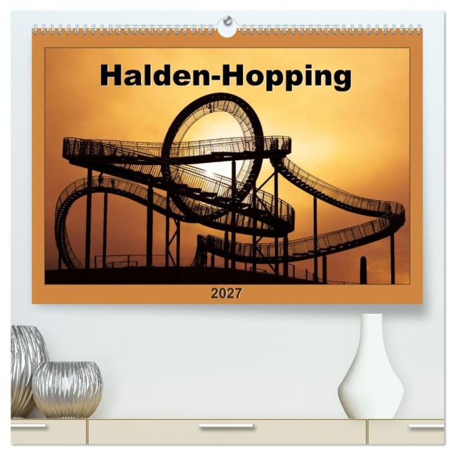 Halden-Hopping (hochwertiger Premium Wandkalender 2027 DIN A2 quer), Kunstdruck in Hochglanz - Anke Grau