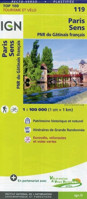Paris Sens 1:100 000 - 