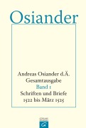 Cover-Bild zum Titel 'Schriften und Briefe 1522 bis März 1525' von 'der Ältere Osiander'