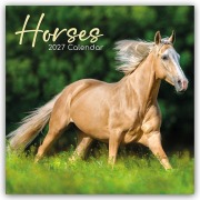 Cover-Bild zum Titel 'Horses - Pferde 2027 - 16-Monatskalender' von 'Gifted Stationery Co. Ltd'