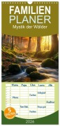 Cover-Bild zum Titel 'Familienplaner 2026 - Mystik der Wälder mit 5 Spalten (Wandkalender, 21 x 45 cm) CALVENDO' von 'Peter Roder'
