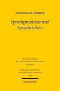 Sprachprobleme und Sprachrisiken - Maximilian Kummer