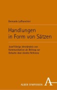 Cover-Bild zum Titel 'Handlungen in Form von Sätzen' von 'Bernardo Laffranchini'