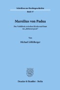 Cover-Bild zum Titel 'Marsilius von Padua.' von 'Michael Löffelberger'