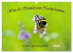 Wenn die Hummeln zum naschen kommen, ist dein Garten perfekt (Wandkalender 2026 DIN A3 quer), CALVENDO Monatskalender - Konstanze Junghanns
