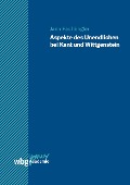 Cover-Bild zum Titel 'Aspekte des Unendlichen bei Kant und Wittgenstein' von 'Jann Paul Engler'