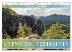 Cover-Bild zum Titel 'Affensteine Perspektiven - Elbsandstein (Wandkalender 2026 DIN A3 quer), CALVENDO Monatskalender' von 'Kevin Walther'