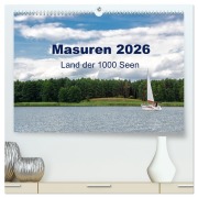 Cover-Bild zum Titel 'Masuren 2026 - Land der 1000 Seen (hochwertiger Premium Wandkalender 2026 DIN A2 quer), Kunstdruck in Hochglanz' von 'Oliver Nowak'