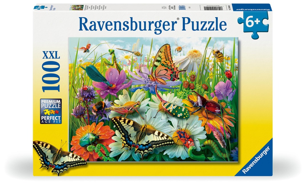 Kinderpuzzle 100 XXL Teile - Wunderwelt der Insekten - 