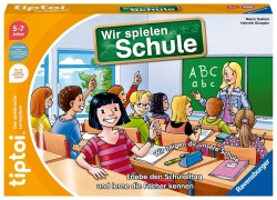 Cover-Bild zum Titel 'Ravensburger tiptoi Spiel - 00123 Wir spielen Schule - Spiel von Ravensburger ab 5 Jahren für 1-4 Spieler, Erlebe interaktiv einen kompletten Schultag' von 'Marco Teubner, Heinrich Glumpler'