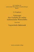 Cover-Bild zum Titel 'Vorlesungen über Geschichte der antiken mathematischen Wissenschaften' von 'Otto Neugebauer'