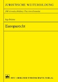 Cover-Bild zum Titel 'Europarecht' von 'Ingo Brinker'