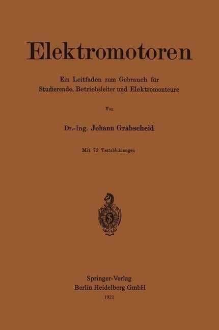 Elektromotoren - Johann Grabscheid