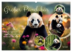 Cover-Bild zum Titel 'Großer Pandabär (Wandkalender 2026 DIN A2 quer), CALVENDO Monatskalender' von 'Claudia Kleemann'