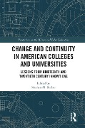 Cover-Bild zum Titel 'Change and Continuity in American Colleges and Universities' von ''