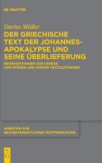 Cover-Bild zum Titel 'Der griechische Text der Johannesapokalypse und seine Überlieferung' von 'Darius Müller'