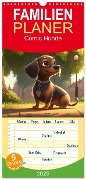 Familienplaner 2025 - Comic Hunde mit 5 Spalten (Wandkalender, 21 x 45 cm) CALVENDO - Dirk Meutzner
