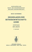 Cover-Bild zum Titel 'Grundlagen der Betriebswirtschaftslehre' von 'Erich Gutenberg'