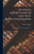 Cover-Bild zum Titel 'Building Inscriptions of the Neo-Babylonian Empire' von 'Stephen Langdon'