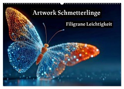 Cover-Bild zum Titel 'Artwork Schmetterlinge - Filigrane Leichtigkeit (Wandkalender 2026 DIN A2 quer), CALVENDO Monatskalender' von 'Susan Michel'