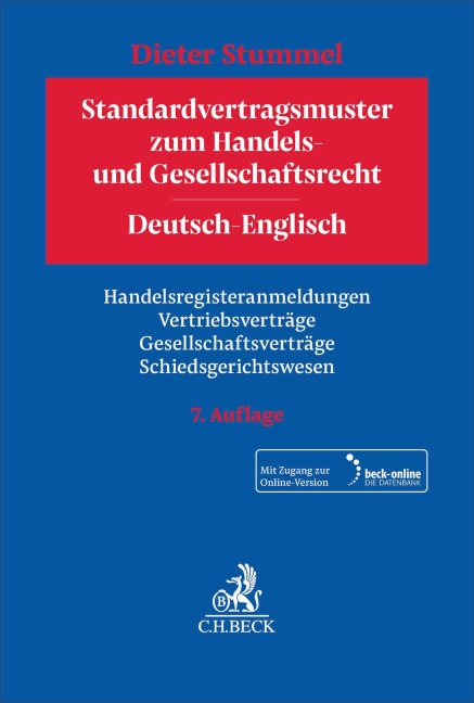 Standardvertragsmuster zum Handels- und Gesellschaftsrecht - Dieter Stummel