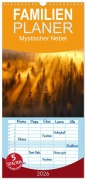 Familienplaner 2026 - Mystischer Nebel mit 5 Spalten (Wandkalender, 21 x 45 cm) CALVENDO - Peter Roder