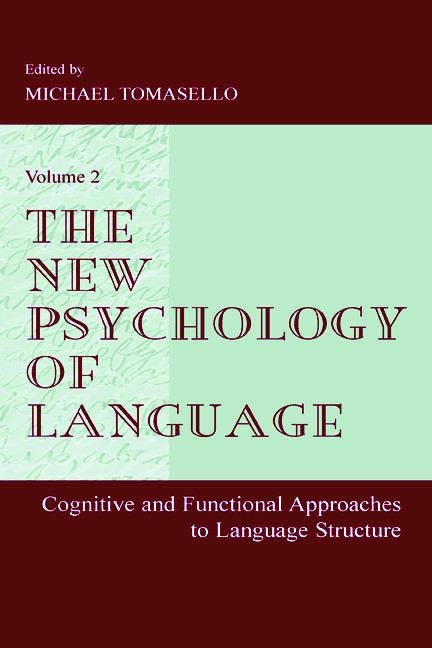 The New Psychology of Language - 
