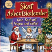 Cover-Bild zum Titel 'Skat-Adventskalender: Quiz-Buch mit Fragen und Rätsel' von 'Schlauvento Interactive'