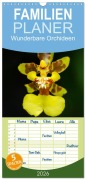 Familienplaner 2026 - Wunderbare Orchideen mit 5 Spalten (Wandkalender, 21 x 45 cm) CALVENDO - Jürgen Wöhlke