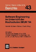 Cover-Bild zum Titel 'Software Engineering im Unterricht der Hochschulen SEUH '94' von ''