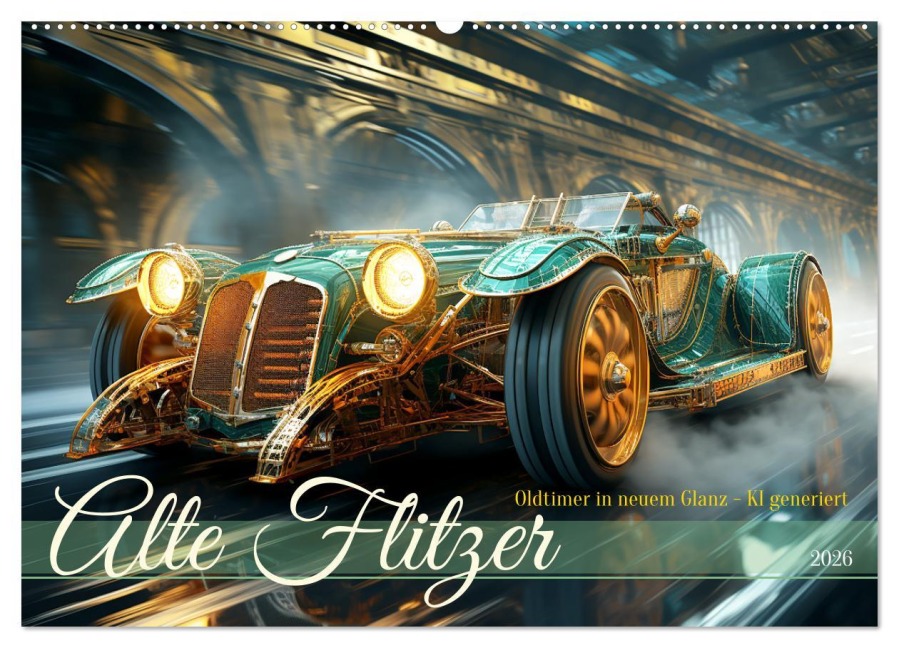 Alte Flitzer (Wandkalender 2026 DIN A2 quer), CALVENDO Monatskalender - Cathrin Illgen