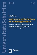 Cover-Bild zum Titel 'Insolvenzverwalterhaftung als Sanierungshindernis' von 'Felix Melzer'