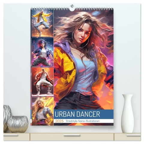 Urban Dancer. Streetstyle-Szene-Illustrationen (hochwertiger Premium Wandkalender 2025 DIN A2 hoch), Kunstdruck in Hochglanz - Rose Hurley