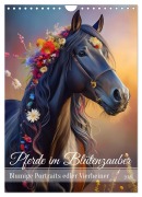 Cover-Bild zum Titel 'Pferde im Blütenzauber - Blumige Portraits edler Vierbeiner (Wandkalender 2026 DIN A4 hoch), CALVENDO Monatskalender' von 'Fotodesign Verena Scholze'