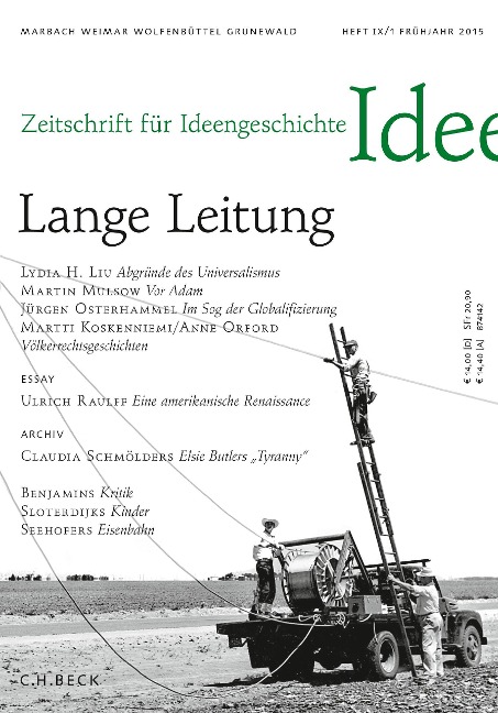 Zeitschrift für Ideengeschichte Heft IX/1 Frühjahr 2015 - 