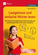 Cover-Bild zum Titel 'Lautgetreue und einfache Wörter lesen' von 'Bernd Wehren'