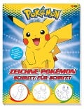 Cover-Bild zum Titel 'Pokémon: Zeichne Pokémon Schritt für Schritt' von 'Maria S. Barbo, Tracy West, Ron Zalme'