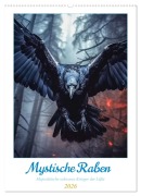 Cover-Bild zum Titel 'Mystische Raben (Wandkalender 2026 DIN A2 hoch), CALVENDO Monatskalender' von 'Steffen Gierok-Latniak'