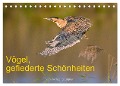 Vögel, Gefiederte Schönheiten (Tischkalender 2024 DIN A5 quer), CALVENDO Monatskalender - Wolfgang Lequen