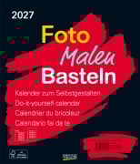 Cover-Bild zum Titel 'Foto-Malen-Basteln Bastelkalender schwarz groß 2027' von ''