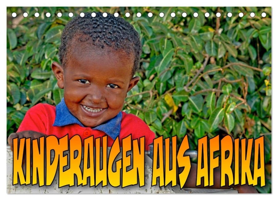 Kinderaugen aus Afrika (Tischkalender 2025 DIN A5 quer), CALVENDO Monatskalender - Joern Stegen