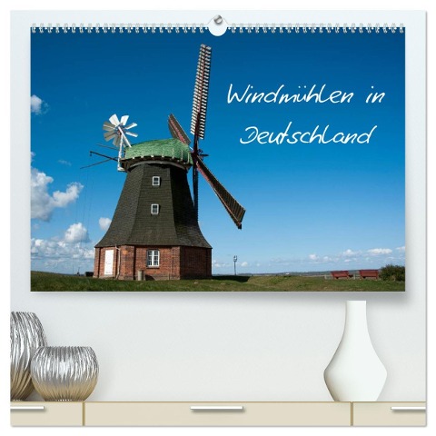 Windmühlen in Deutschland (hochwertiger Premium Wandkalender 2025 DIN A2 quer), Kunstdruck in Hochglanz - Frauke Scholz