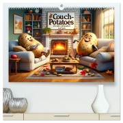 Cover-Bild zum Titel 'Couch Potatoes: Ein Jahr voll Komfort und Spaß (hochwertiger Premium Wandkalender 2026 DIN A2 quer), Kunstdruck in Hochglanz' von 'Artefacti Artefacti'