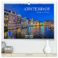 Amsterdam am Tag und bei Nacht (hochwertiger Premium Wandkalender 2025 DIN A2 quer), Kunstdruck in Hochglanz - Denise Graupner