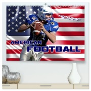Cover-Bild zum Titel 'American Football - Kickoff (hochwertiger Premium Wandkalender 2026 DIN A2 quer), Kunstdruck in Hochglanz' von 'Renate Bleicher'